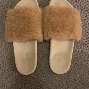 Jenni Kayne Shearling Slides, size 39